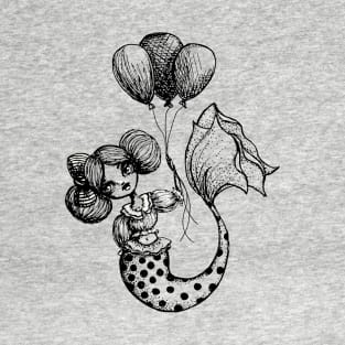 Mermaid Sketches Series: Carnival Mermaid T-Shirt